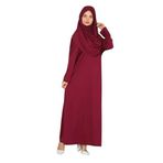 TEK PARÇA NAMAZ ELBİSESİ (Bordo, 2XL-3XL)