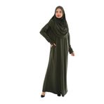 TEK PARÇA NAMAZ ELBİSESİ (Haki, 2XL-3XL)