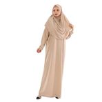 TEK PARÇA NAMAZ ELBİSESİ (Vizon, S-M)