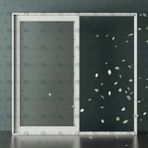 Tek Raylı Sürme Sineklik Sistemi – Cam Balkon Modeli | Palace Aluminium - Beyaz - 150 x 200