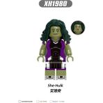 Tek Satış Marvel Süper Kahraman Figürleri Yapı Taşları She-Hulk Jennifer Susan Walters Çocuk Koleksiyonu Hediye Oyuncaklar Için Tuğlaları Birleştirin XH1980 (Yurt Dışından) - Parçalı Set
