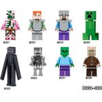 Tek Satış Minecraft Rakamlar Yapı Taşları Steve Alex Enderman Zombileştirilmiş Piglin Creeper Minifigures Çocuklar Için Tuğlalar Hediye Oyuncaklar (Yurt Dışından) - Parçalı Set