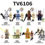 Tek Satış Yıldız Savaşı Figürleri Yapı Taşları Luke Skywalker C-3po IG88-AAT Ahsoka Clone Trooper Minifigures Çocuk Oyuncakları TV6106 (Yurt Dışından) - Parçalı Set