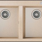 Teka 115260016 Bej Forsquare 790 TG Çift Gözlü Damlalıksız Granit Eviye