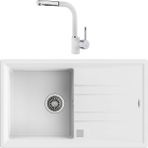 Teka 115330026 Beyaz Stone 50 B-TG Tek Gözlü Granit Eviye