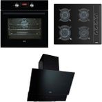 Teka Ankastre Set Chef 7; Hak 627 Bk Ankastre Fırın, Gbc 64002 Kbc Ankastre Ocak, Tvt 60.1 Black Davlumbaz - Siyah