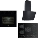 Teka Ankastre Set Siyah ( Hak 625 Bk Börek Şefim - Atv 60 Bk - Gbc 75030 Bk)