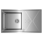 Teka Brooklyn 50 M-xp Sağ damlalıklı Çelik Eviye 115100022 Gümüş