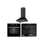 Teka Chef 3 Ankastre Set (HE 715 BK FIRIN HLX 60 AI AL BK OCAK DBT 60 BK DAVLUMBAZ) Siyah 640004