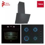 Teka Chef 5 Siyah Ankastre Set ( Hak 625 Bk Fırın + Gbe 64002 Bk Ocak + Atv 60 Bk Davlumbaz)