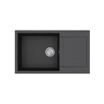 Teka Clivo 60 B-TQ 1B 1D Onyx Black Granit Eviye