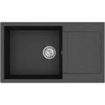 Teka - CLIVO 60 B-TQ BLACK - Ankastre Granit Eviye - Siyah - 86 cm - 115350005