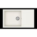 Teka - CLIVO 60 B-TQ WHITE- Ankastre Granit Eviye - Beyaz - 86 cm - 115350006