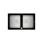 Teka Diamond Rs15 2B 86 (Wst Black) Tezgah Üstü Damlalıksız Siyah PureLine Cam Eviye - 115030017
