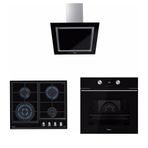 Teka DLV 68660 BK TOS - Gzc 64320 XBC BK - HLB 8600 BK 3'lü Siyah Ankastre Set