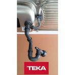 Teka Ebm 45 İnfant Od Evye Sifon Takımı Gri Renkli Dayanıklı Malzeme ile Uyumlu