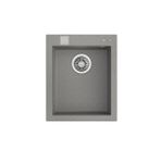 Teka ForSquare 34.40 TG Tek Hazneli Tezgah Üstü - Tezgaha Sıfır Ston Grey Granit Eviye