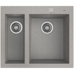 Teka ForSquare 590 TG Çift Hazne Tegranite Evye Gri 59 cm