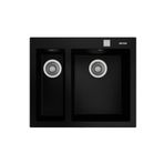 Teka Forsquare 590 TG Tezgah Üstü Siyah Granit Evye