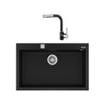 Teka Forsquare 72.40 Siyah Evye + Ark 938 Black Batarya Set
