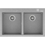 Teka ForSquare 790 TG Çift Hazneli Gri Tegranite Mutfak Eviyesi