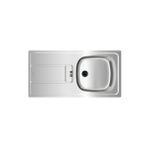 Teka Gravity 45 E-Xn 1B 1D Sol Damlalıklı Dekorlu Eviye