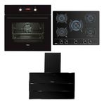 Teka HAK 629 BK - GBC 75030 KBC BK -TVT 90 3'lü Siyah Ankastre Set