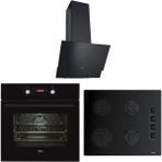 Teka HAK 629 BK - GBE 64002 BK - ATV 60 BK Siyah 3'lü Ankastre Set