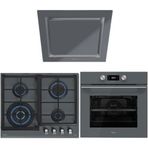 Teka HLB 8400 - GZC 64320 - DLV 68660 Gri 3'lü Ankastre Set