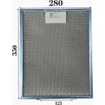 Teka İle Uyumlu DB1-90 Aspiratör Davlumbaz Metal Yağ Filtresi