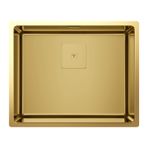 TEKA | Lavabo Flexlinea | Premium Softtextur Finish | 1 lavabo | altın kaplamalı paslanmaz çelik | 44 x 54 x 20 cm