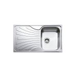 Teka Nerissa 50 B Sol Damlalıklı Dekorlu Çelik Eviye 86x50