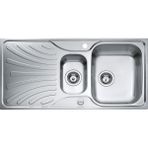 Teka Nerissa 60 B Sol 1,5 Göz Paslanmaz Çelik Tezgah Üstü Eviye 100*50 cm - İnox