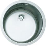 Teka Round Paslanmaz Çelik Oval Tezgahaltı Evye Krom Renkli Taşmasız Tasarım