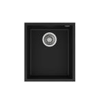 Teka Square 34.40 TG Tek Hazneli Tezgah Altı Damlalıksız Black / Siyah Granit Evye - 115230030
