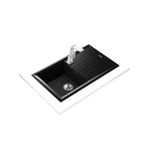 Teka Stone 50 B TG Metalik Siyah Eviye 115330017