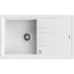Teka - STONE 50 B-TG WHITE - Ankastre Granit Eviye - Beyaz - 86 cm - 115330019