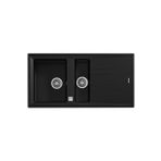 Teka Stone 60 B-Tg 1.5 Gözlü Tezgah Üstü Carbon Siyah Granit Evye 115360001