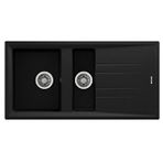 Teka Stone 60 B-tg Metallic Black Granit Eviye 115360003 Siyah