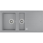 Teka - Stone 60 B-Tg Metallıc Grey - Ankastre Granit Eviye - Metalik Gri - 100 cm - 115360007