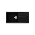 Teka Stone 60 L-TG Tek Hazneli Tegranite Metalik Siyah Eviye