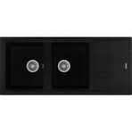 Teka - Stone 80 B-Tg Metallıc Black - Ankastre Granit Eviye - Metalik Siyah - 116 cm - 115400004