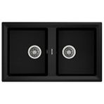 Teka Stone 90 B-tg Metallic Black Granit Eviye 115260003 Siyah