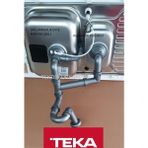 Teka TEKDEKOR TEKA 1,5 GÖZ KUMANDALI EVYE SİFON TAKIMI - Gri - Yok