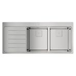 Teka Zenıt Rs15 2b 1d Sol damlalıklı Çelik Eviye 115160005 Gümüş