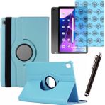 Tekamo Lenovo Tab M10 Plus Tb 125FU 3 Nesil Uyumlu Kılıf Ekran Koruyucu ve Kalem Set - Mavi