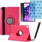 Tekamo Lenovo Tab M10 Plus Tb 125FU 3 Nesil Uyumlu Kılıf Ekran Koruyucu ve Kalem Set - Pembe