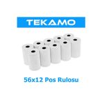 Tekamo Termal Pos Yazarkasa Rulosu 56x12 10 Adet 1 Paket