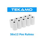 Tekamo Termal Pos Yazarkasa Rulosu Rulo Kağıt 56x12 10 Adet 1 Paket