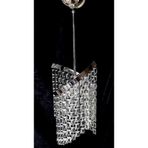 TEKAY AYDINLATMA ÇAPRAZ TAŞLI AVİZE METAL KROM İSKELET. METAL 53 x 15